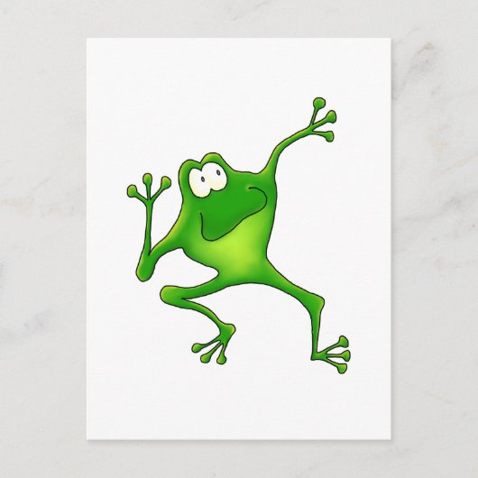 Aerobic Frog Postkarte (Vorderseite)