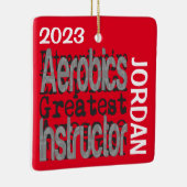 Aerobic Instructor Extraordinaire CUSTOM Keramikornament (Rechts)