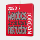 Aerobic Instructor Extraordinaire CUSTOM Keramikornament (Links)