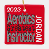 Aerobic Instructor Extraordinaire CUSTOM Keramikornament (Vorderseite)