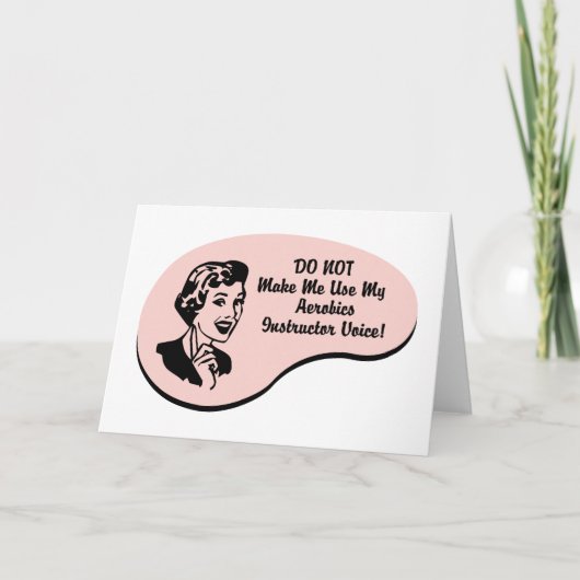 Aerobic Instructor Voice Karte (Vorderseite)