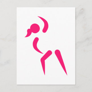 Aerobic-Logo Postkarte