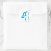 Aerobic Quadratischer Aufkleber (Tasche)
