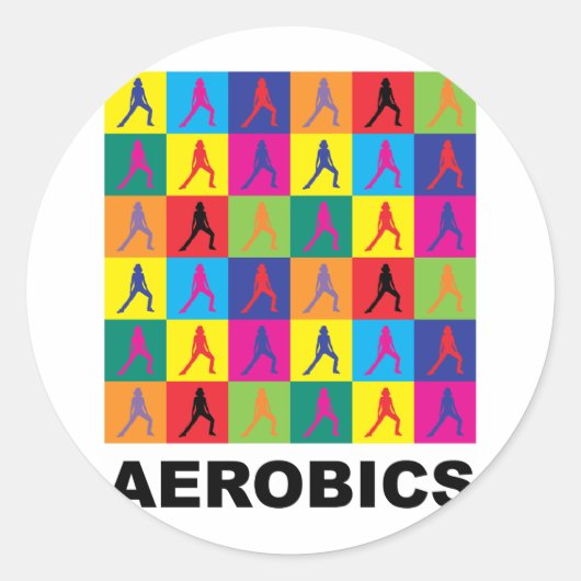 Aerobic Runder Aufkleber (Vorderseite)