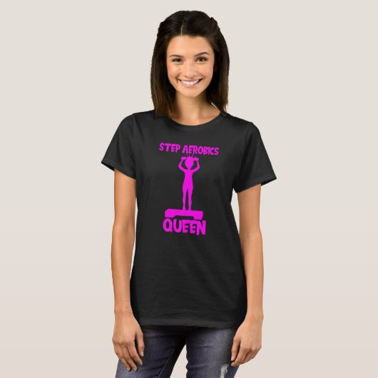 Aerobic Step Step Aerobics Queen Ae T-Shirt (Vorne ganz)