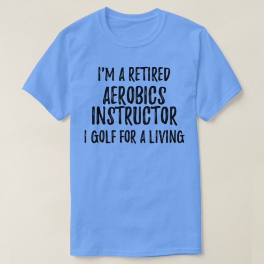 Aerobic Tauchlehrer I Golf für ein lebendiges Fu T-Shirt (Design vorne)