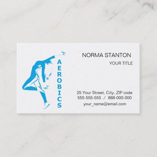 Aerobic Visitenkarte (Vorderseite)