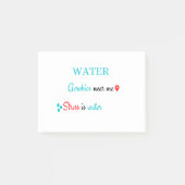 Aerobic Water in meiner Nähe Post-it Klebezettel (Vorderseite)