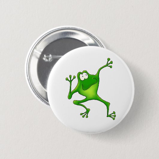 Aerobics-Frosch Button (Vorne & Hinten)