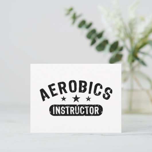 Aerobics Instructor Postkarte (Stehend Vorderseite)