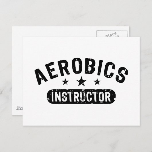 Aerobics Instructor Postkarte (Vorne/Hinten)