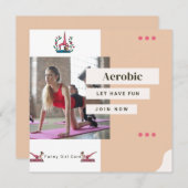 Aerobics Sister Saying Funny Gymnastics Gift Dankeskarte (Vorne/Hinten)