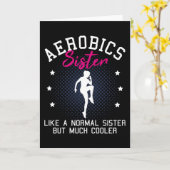 Aerobics Sister Sprichwort Funny Gymnastics Gesche Karte (Gelbe Blume)