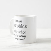Aerobiklehrer Kaffeetasse (Vorderseite Links)