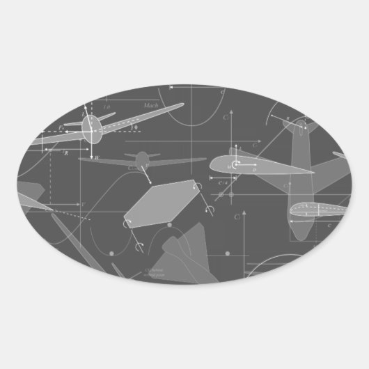 Aerodynamik Ovaler Aufkleber (Vorderseite)