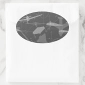 Aerodynamik Ovaler Aufkleber (Tasche)