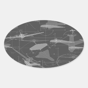 Aerodynamik Ovaler Aufkleber