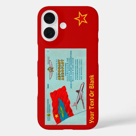Aeroflot Passenger Ticket Case-Mate iPhone Case (Rückseite)