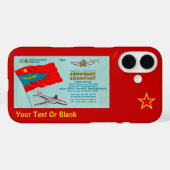 Aeroflot Passenger Ticket Case-Mate iPhone Case (Rückseite (Horizontal))
