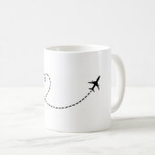 Aeromobiler Becher Herz Kaffeetasse (VorderseiteRechts)