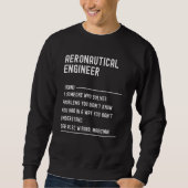 Aeronautical Engineer Definition Shirts Funny Job  (Vorderseite)