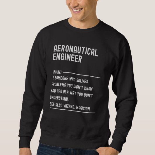 Aeronautical Engineer Definition Shirts Funny Job (Vorderseite)