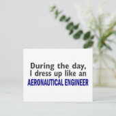 AERONAUTISCHER INGENIEUR POSTKARTE (Stehend Vorderseite)