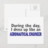 AERONAUTISCHER INGENIEUR POSTKARTE (Vorne/Hinten)