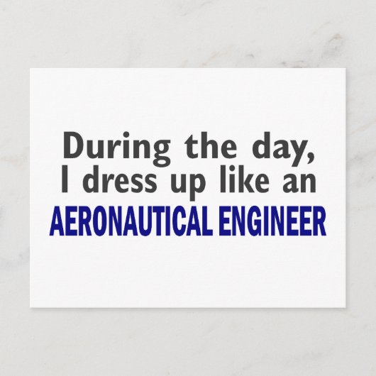 AERONAUTISCHER INGENIEUR POSTKARTE (Vorderseite)