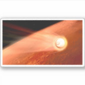 Aeroshell mit Dauerabstieg in die Mars Aufkleber (Vorderseite)