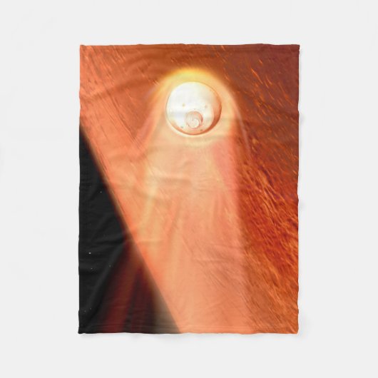 Aeroshell mit Dauerabstieg in die Mars Fleecedecke (Vorderseite)