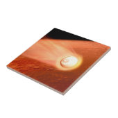 Aeroshell mit Dauerabstieg in die Mars Fliese (Seite)