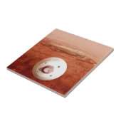 Aeroshell mit Dauerabstieg in die Mars Fliese (Seite)