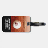 Aeroshell mit Dauerabstieg in die Mars Gepäckanhänger (Rückseite horizontal)