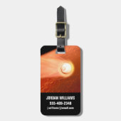 Aeroshell mit Dauerabstieg in die Mars Gepäckanhänger (Vorderseite vertikal)