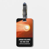 Aeroshell mit Dauerabstieg in die Mars Gepäckanhänger (Rückseite vertikal)