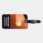 Aeroshell mit Dauerabstieg in die Mars Gepäckanhänger (Rückseite horizontal)