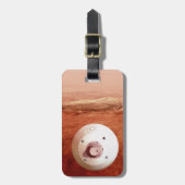 Aeroshell mit Dauerabstieg in die Mars Gepäckanhänger (Vorderseite vertikal)