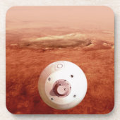 Aeroshell mit Dauerabstieg in die Mars Getränkeuntersetzer (Vorderseite)