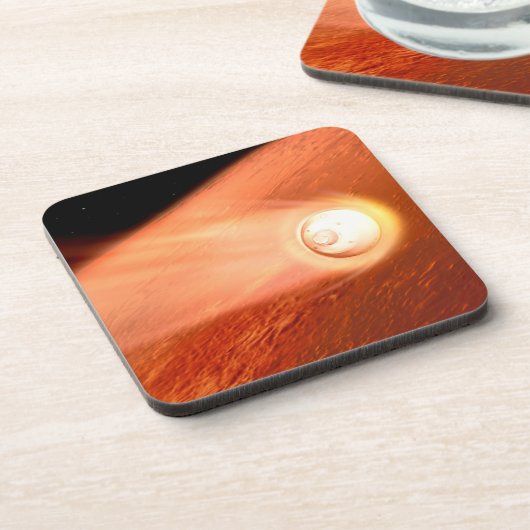 Aeroshell mit Dauerabstieg in die Mars Getränkeuntersetzer (Linke Seite)