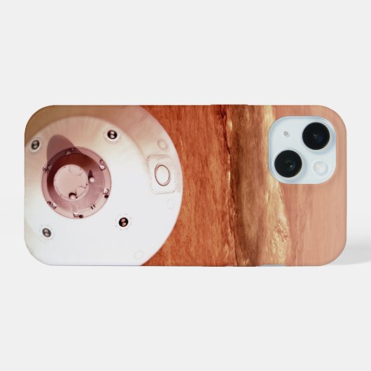 Aeroshell mit Dauerabstieg in die Mars iPhone 15 Hülle (Rückseite (Horizontal))