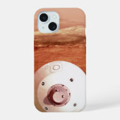 Aeroshell mit Dauerabstieg in die Mars iPhone 15 Hülle (Rückseite)