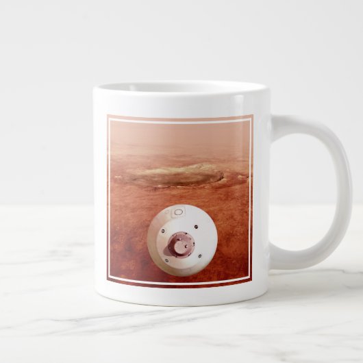 Aeroshell mit Dauerabstieg in die Mars Jumbo-Tasse (Rechts)