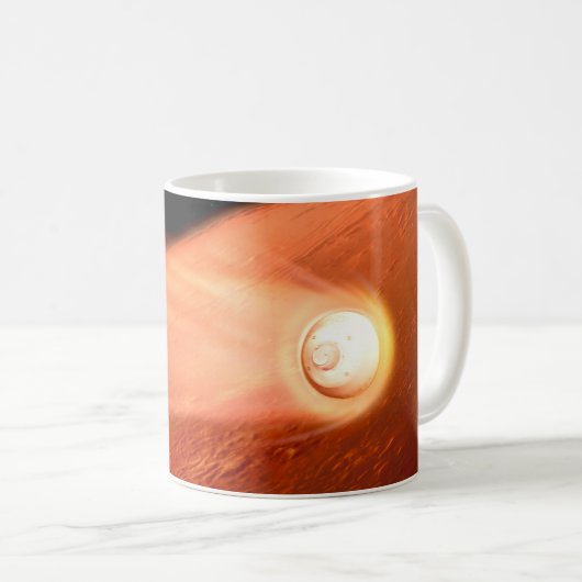 Aeroshell mit Dauerabstieg in die Mars Kaffeetasse (VorderseiteRechts)