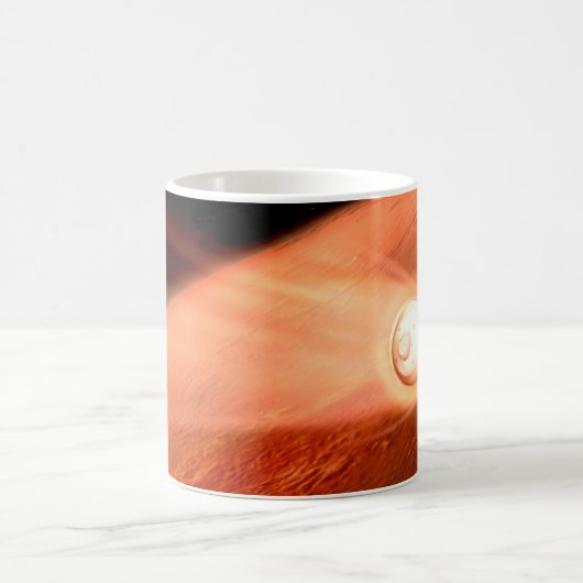 Aeroshell mit Dauerabstieg in die Mars Kaffeetasse (Mittel)