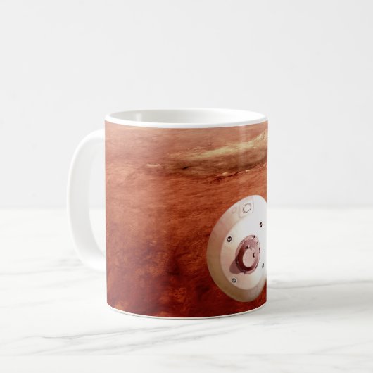 Aeroshell mit Dauerabstieg in die Mars Kaffeetasse (Vorderseite Links)
