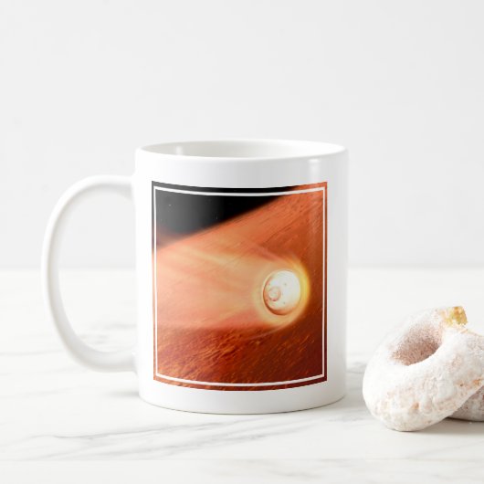 Aeroshell mit Dauerabstieg in die Mars Kaffeetasse (Mit Donut)