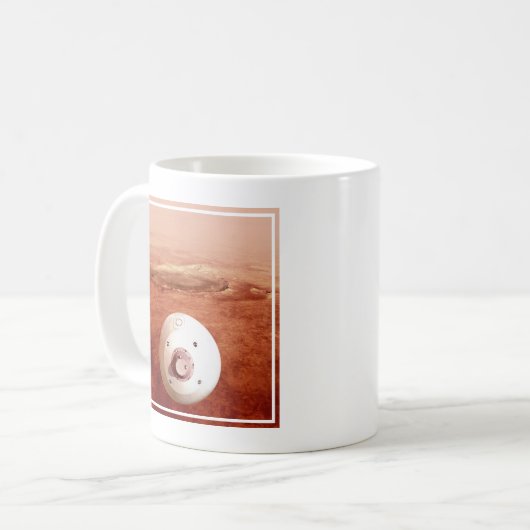 Aeroshell mit Dauerabstieg in die Mars Kaffeetasse (Vorderseite Links)