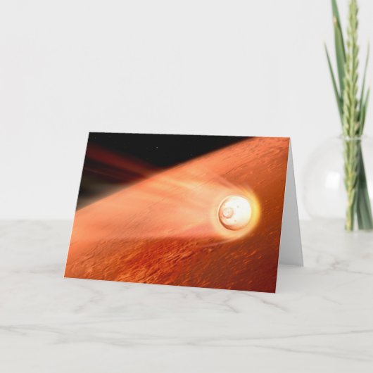 Aeroshell mit Dauerabstieg in die Mars Karte (Vorderseite)