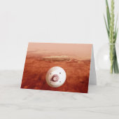 Aeroshell mit Dauerabstieg in die Mars Karte (Vorderseite)